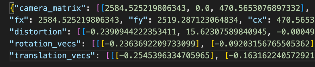 JSON Output  from Calibration Software