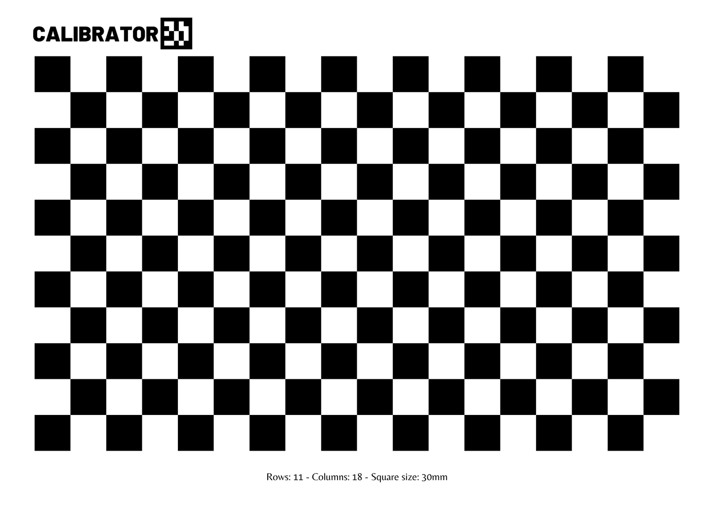 Calibration Checkerboard