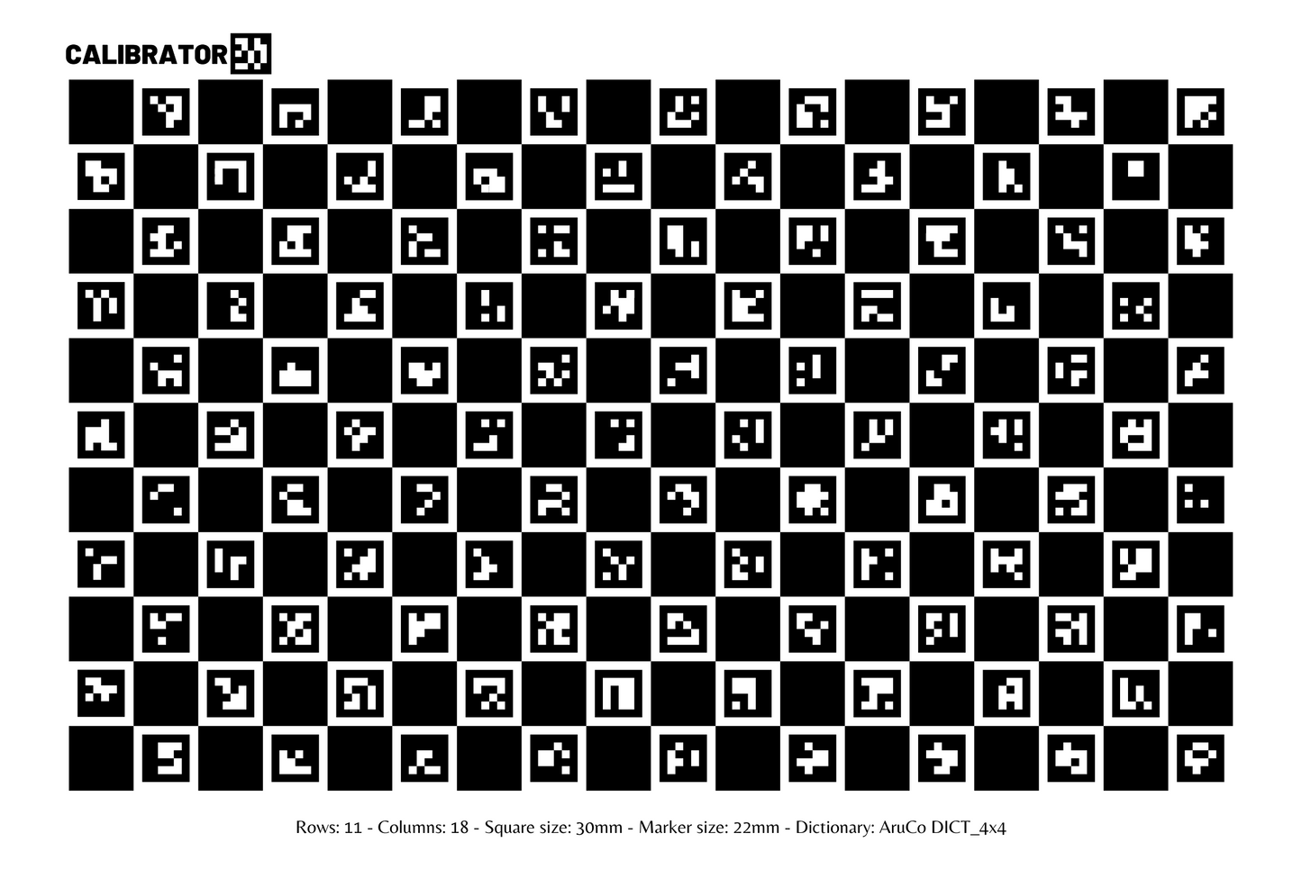 Calibration CharuCo Board